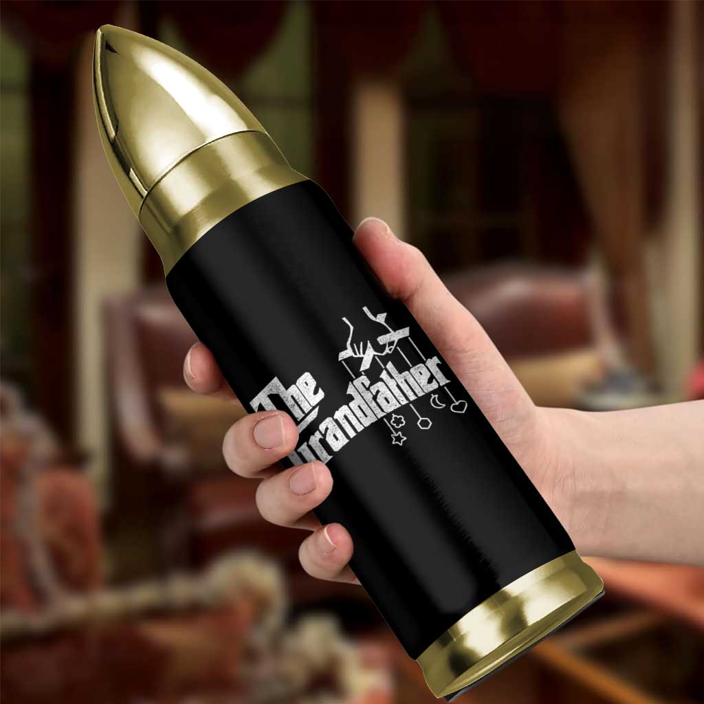 The Grandfather Bullet Tumbler Funny Grandpa Italian Mafia Style Father's Day