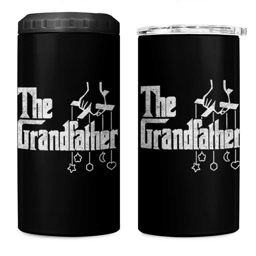 The Grandfather 4 in 1 Can Cooler Tumbler Funny Grandpa Italian Mafia Style Father's Day