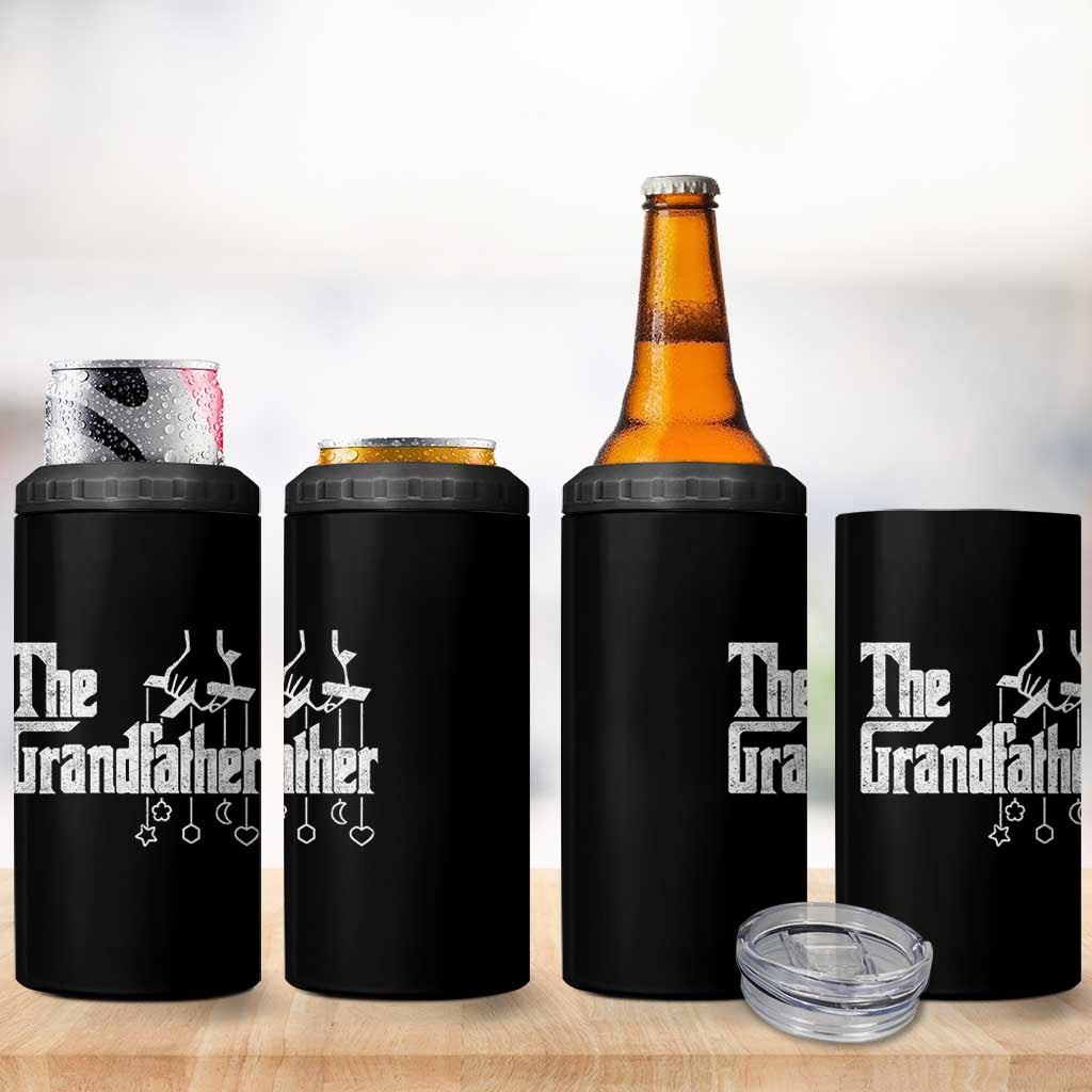 The Grandfather 4 in 1 Can Cooler Tumbler Funny Grandpa Italian Mafia Style Father's Day