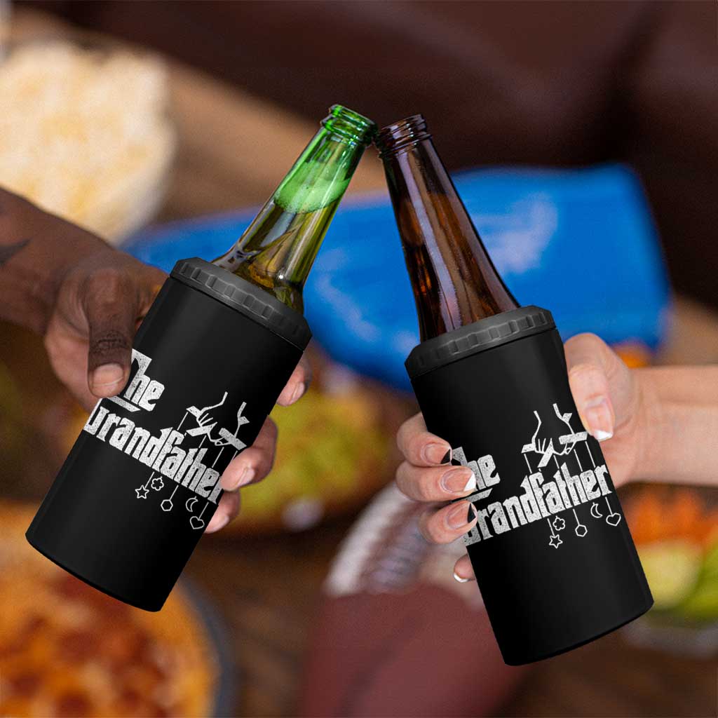 The Grandfather 4 in 1 Can Cooler Tumbler Funny Grandpa Italian Mafia Style Father's Day
