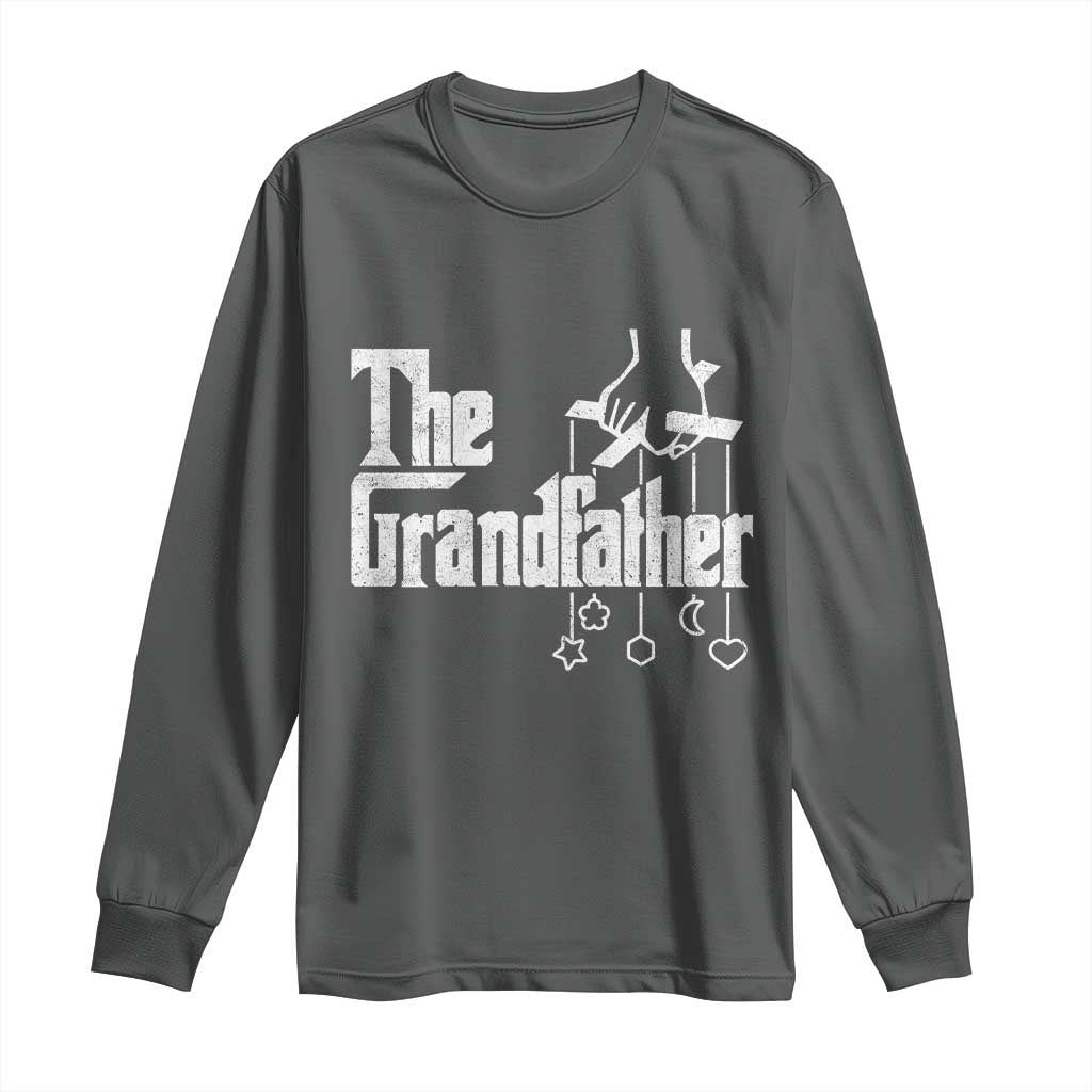 The Grandfather Long Sleeve Shirt Funny Grandpa Italian Mafia Style Father's Day