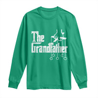 The Grandfather Long Sleeve Shirt Funny Grandpa Italian Mafia Style Father's Day