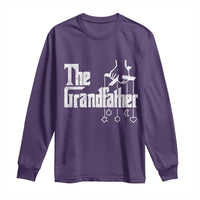 The Grandfather Long Sleeve Shirt Funny Grandpa Italian Mafia Style Father's Day