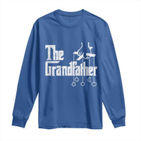 The Grandfather Long Sleeve Shirt Funny Grandpa Italian Mafia Style Father's Day
