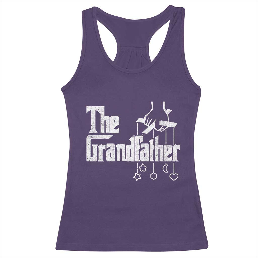 The Grandfather Racerback Tank Top Funny Grandpa Italian Mafia Style Father's Day