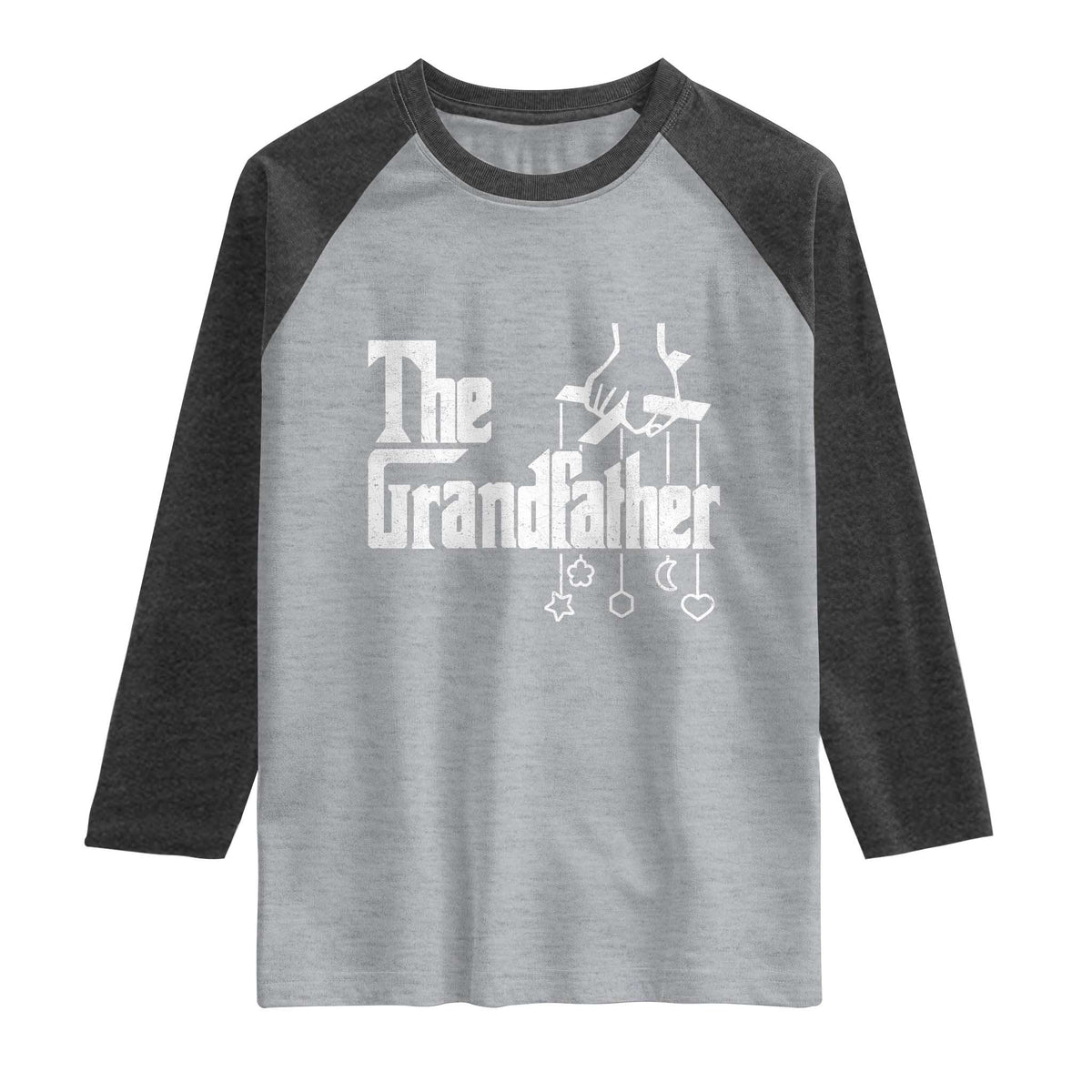 The Grandfather Raglan Shirt Funny Grandpa Italian Mafia Style Father's Day