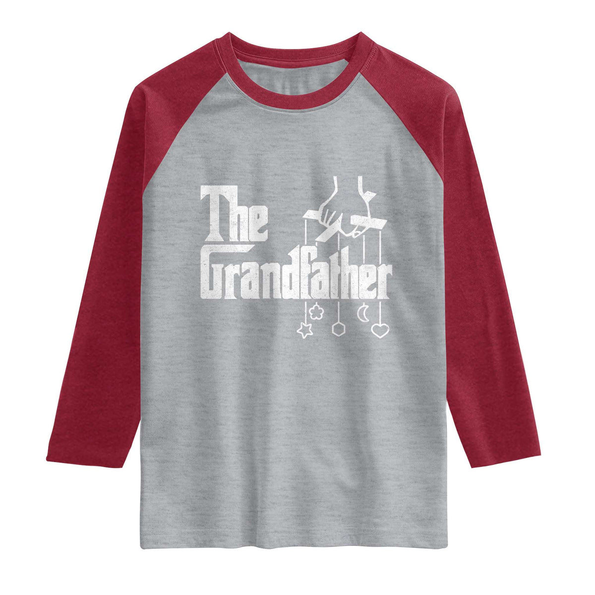 The Grandfather Raglan Shirt Funny Grandpa Italian Mafia Style Father's Day