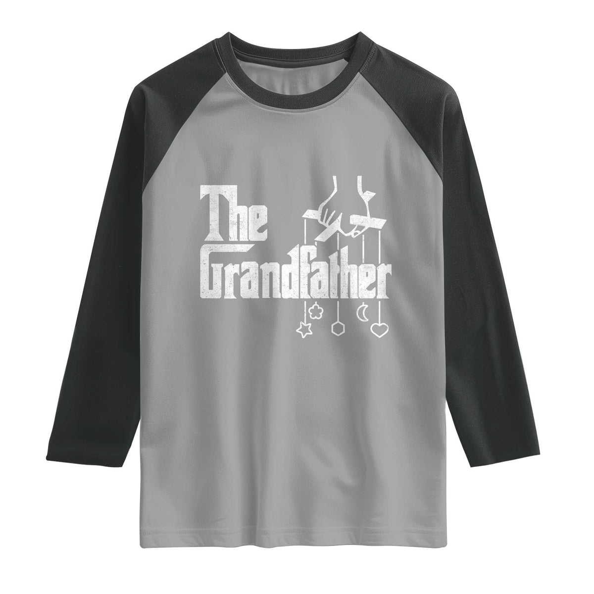 The Grandfather Raglan Shirt Funny Grandpa Italian Mafia Style Father's Day