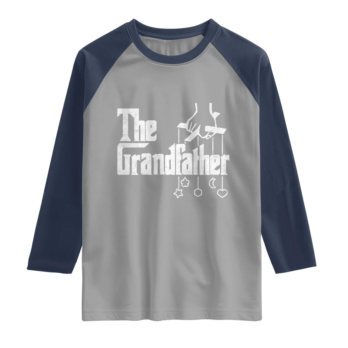 The Grandfather Raglan Shirt Funny Grandpa Italian Mafia Style Father's Day