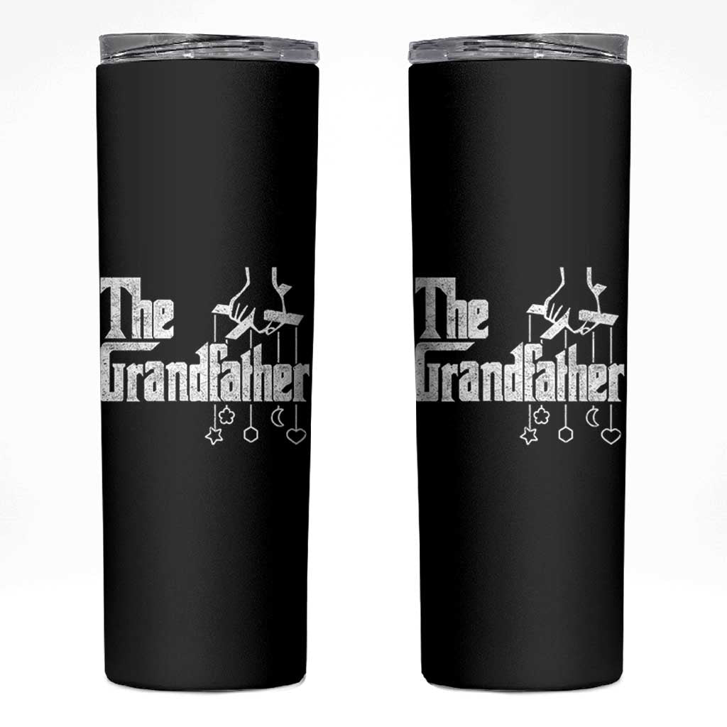 The Grandfather Skinny Tumbler Funny Grandpa Italian Mafia Style Father's Day
