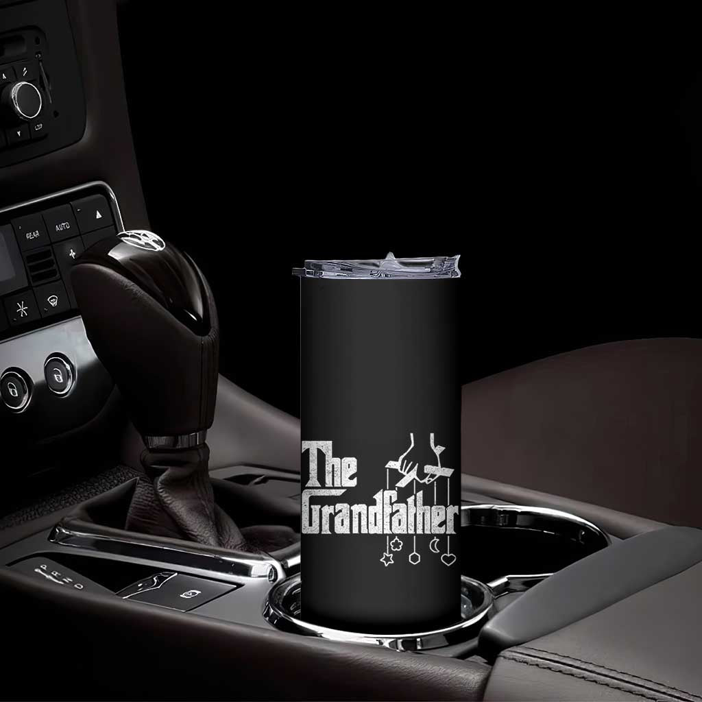 The Grandfather Skinny Tumbler Funny Grandpa Italian Mafia Style Father's Day