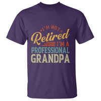 I Am Not Retired I Am A Professional Grandpa T Shirt Funny Retirement Grandfather Father's Day