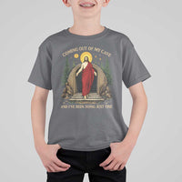 Jesus Coming Out Of My Cave And I Have Been Doing Just Fine T Shirt For Kid Funny Christian Easter
