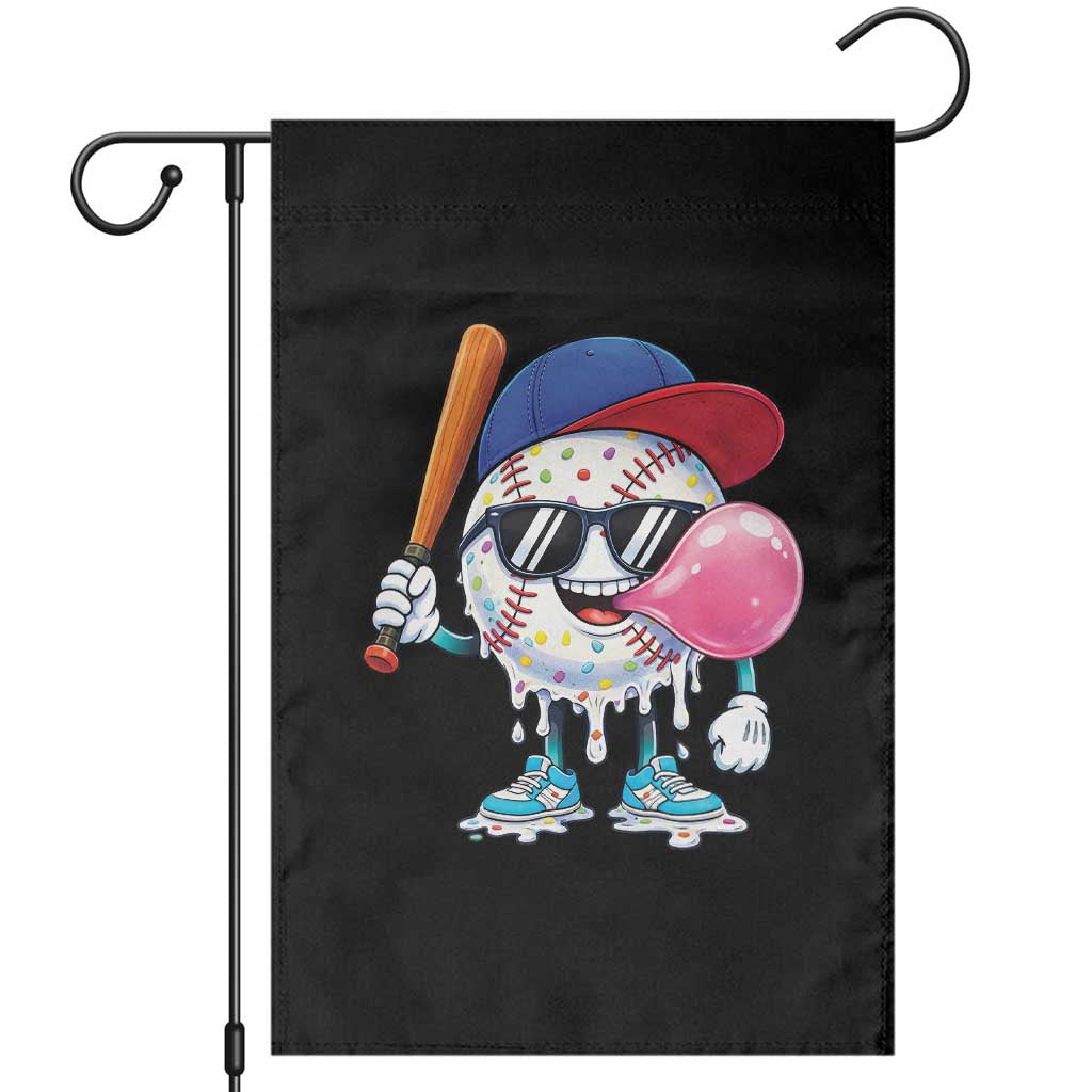 Baseball Bubble Gum Sports Game Day Garden Flag