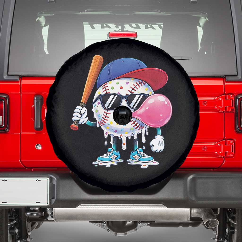 Baseball Bubble Gum Sports Game Day Spare Tire Cover