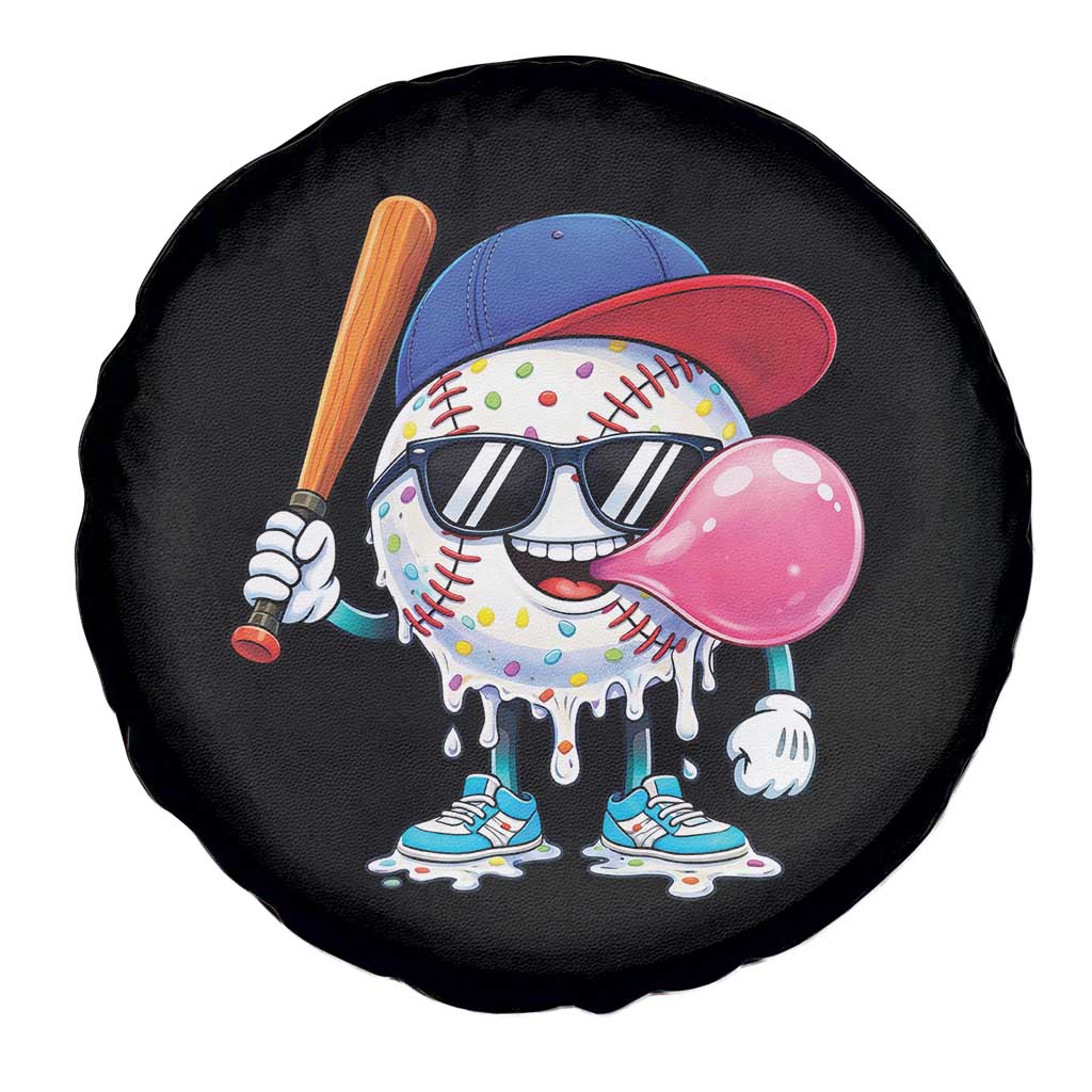 Baseball Bubble Gum Sports Game Day Spare Tire Cover
