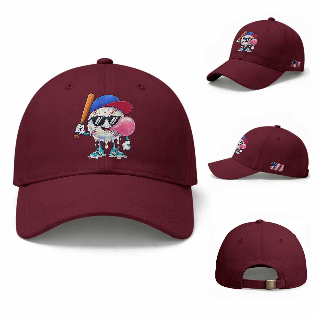 Baseball Bubble Gum Sports Game Day Baseball Cap