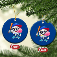 Baseball Bubble Gum Sports Game Day Ceramic Ornament