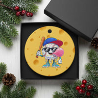 Baseball Bubble Gum Sports Game Day Ceramic Ornament