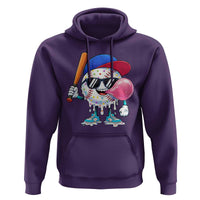 Baseball Bubble Gum Sports Game Day Hoodie