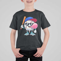 Baseball Bubble Gum Sports Game Day T Shirt For Kid