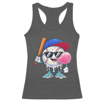 Baseball Bubble Gum Sports Game Day Racerback Tank Top