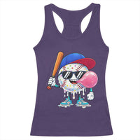 Baseball Bubble Gum Sports Game Day Racerback Tank Top