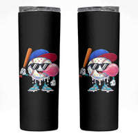 Baseball Bubble Gum Sports Game Day Skinny Tumbler