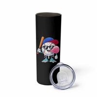 Baseball Bubble Gum Sports Game Day Skinny Tumbler