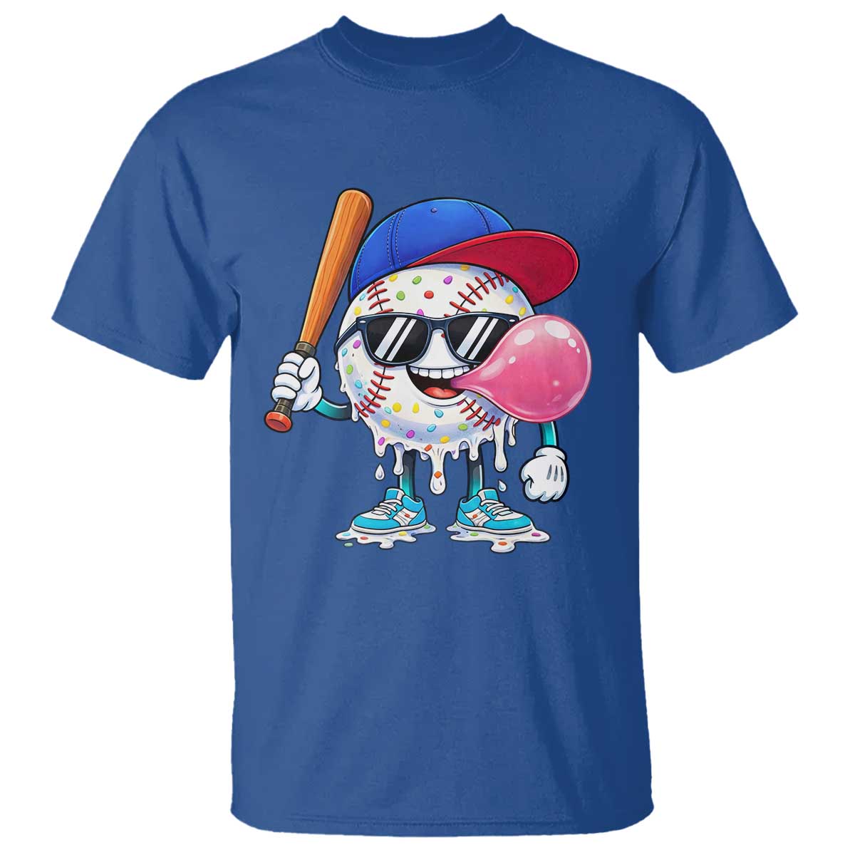 Baseball Bubble Gum Sports Game Day T Shirt
