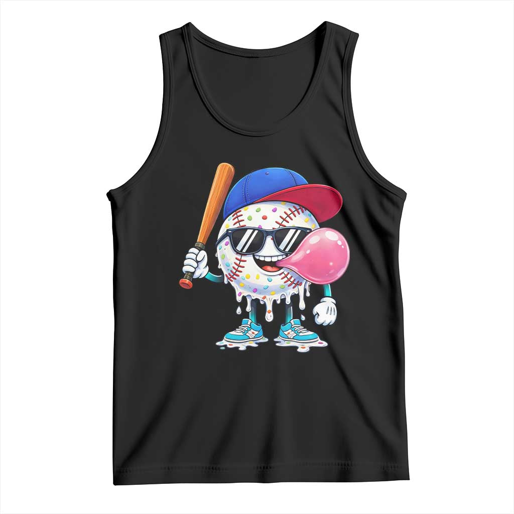 Baseball Bubble Gum Sports Game Day Tank Top