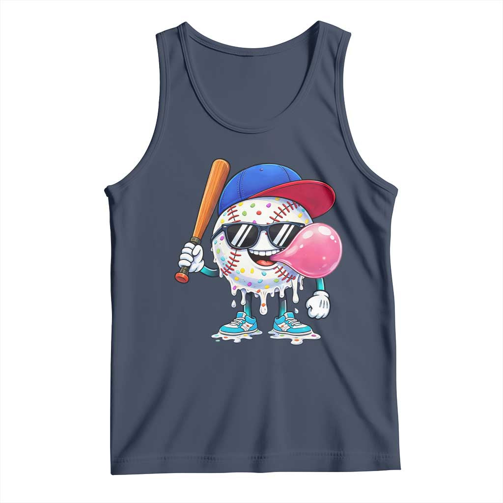 Baseball Bubble Gum Sports Game Day Tank Top