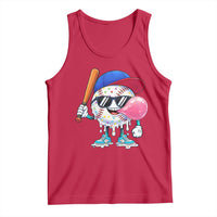 Baseball Bubble Gum Sports Game Day Tank Top