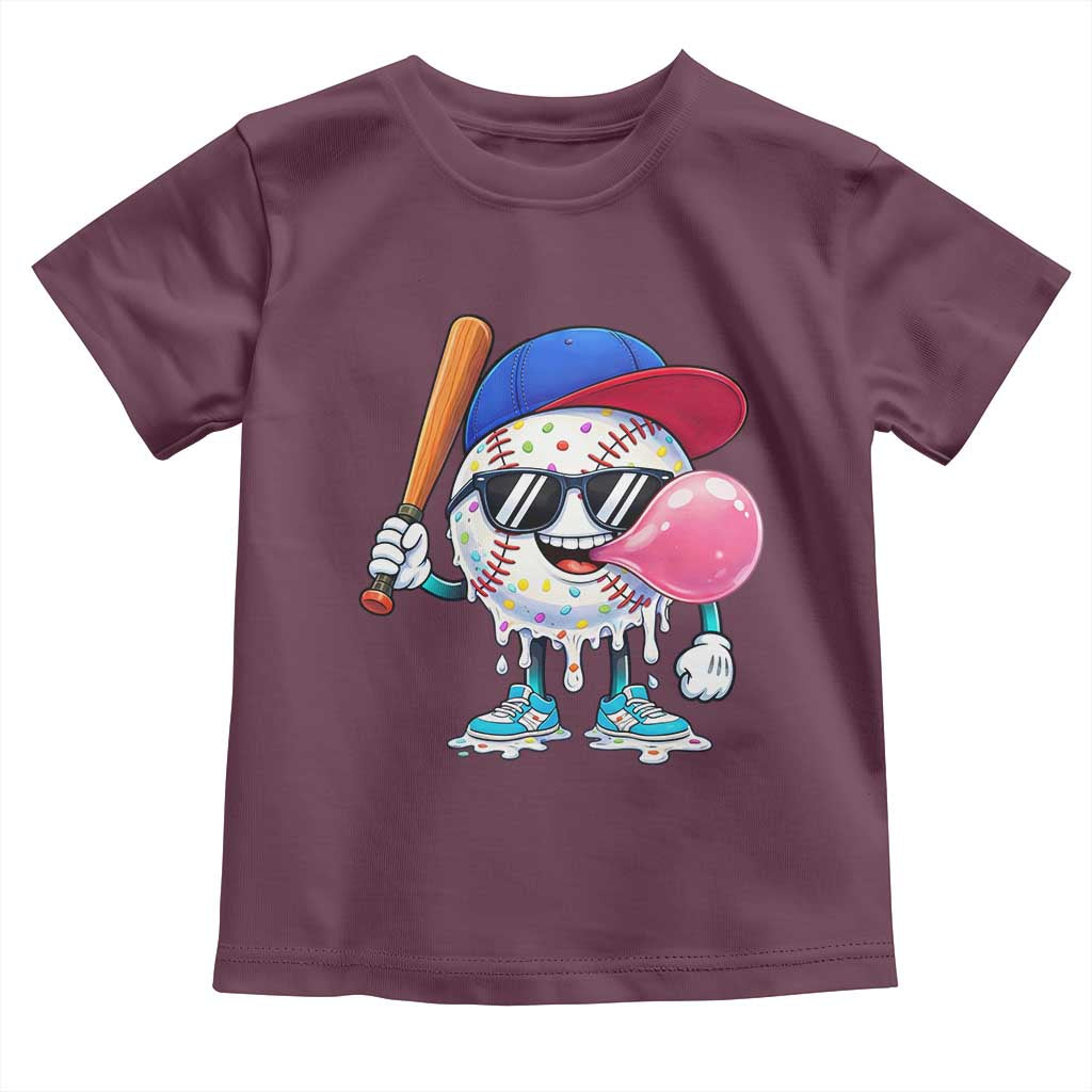 Baseball Bubble Gum Sports Game Day Toddler T Shirt