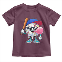 Baseball Bubble Gum Sports Game Day Toddler T Shirt