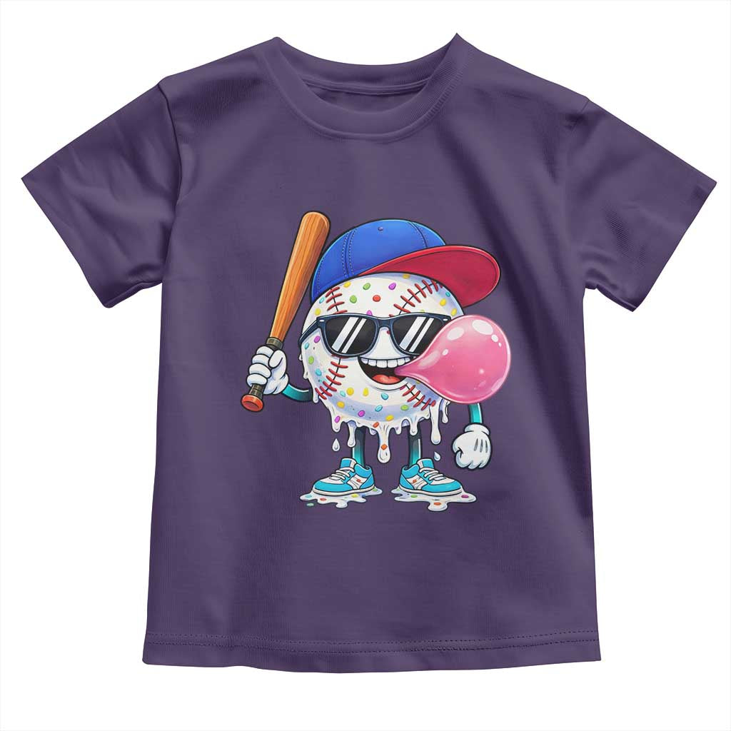 Baseball Bubble Gum Sports Game Day Toddler T Shirt