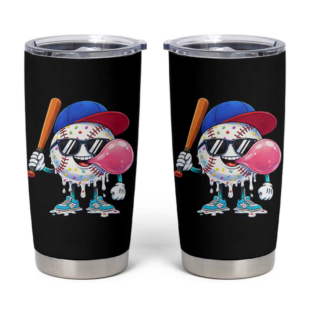 Baseball Bubble Gum Sports Game Day Tumbler Cup