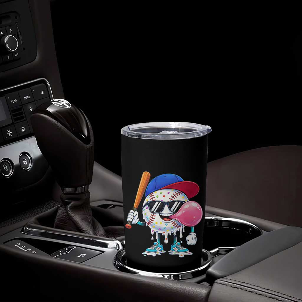 Baseball Bubble Gum Sports Game Day Tumbler Cup