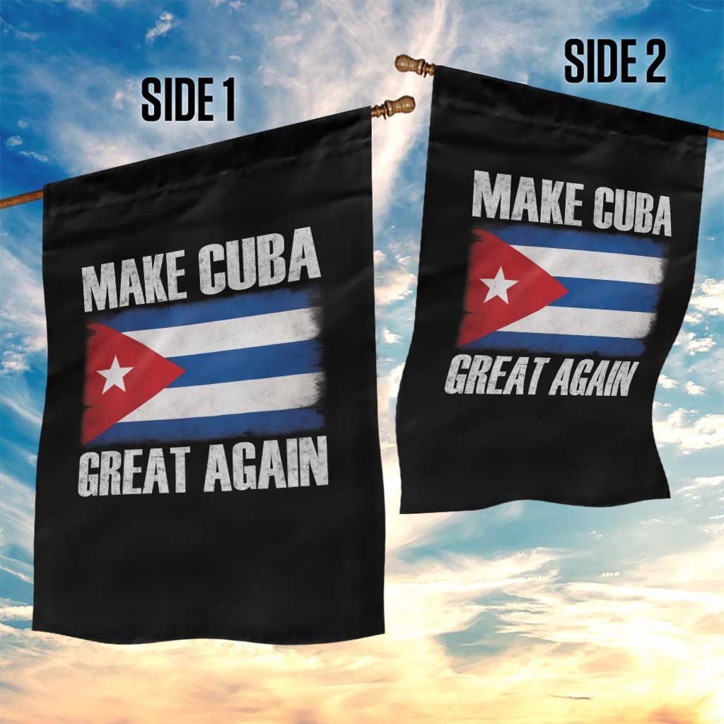 Make Cuba Great Again Garden Flag Vintage Cuban Map