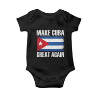 Make Cuba Great Again Baby Onesie Vintage Cuban Map
