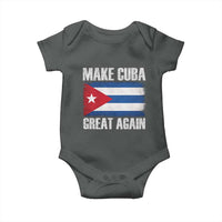 Make Cuba Great Again Baby Onesie Vintage Cuban Map