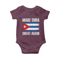 Make Cuba Great Again Baby Onesie Vintage Cuban Map