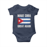 Make Cuba Great Again Baby Onesie Vintage Cuban Map