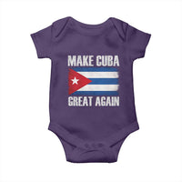 Make Cuba Great Again Baby Onesie Vintage Cuban Map
