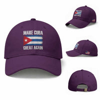 Make Cuba Great Again Baseball Cap Vintage Cuban Map