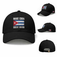 Make Cuba Great Again Baseball Cap Vintage Cuban Map