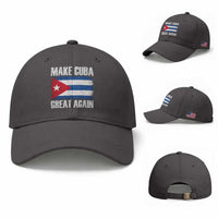 Make Cuba Great Again Baseball Cap Vintage Cuban Map