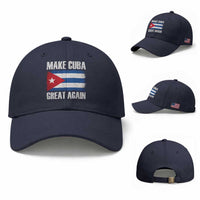 Make Cuba Great Again Baseball Cap Vintage Cuban Map