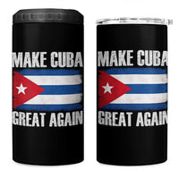 Make Cuba Great Again 4 in 1 Can Cooler Tumbler Vintage Cuban Map