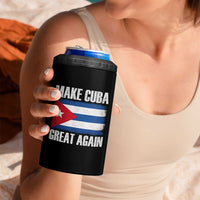 Make Cuba Great Again 4 in 1 Can Cooler Tumbler Vintage Cuban Map